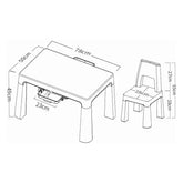 FreeON Neo Plastic Kids Table & Chair Set